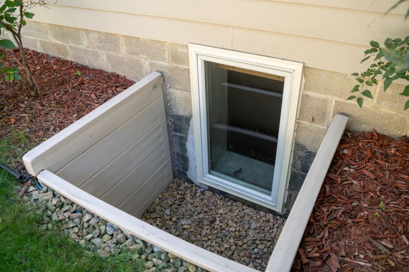 Basement Window Well Drainage detail