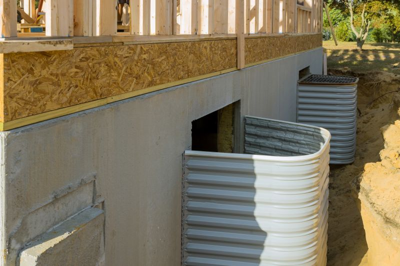 Basement Window Well Drainage detail